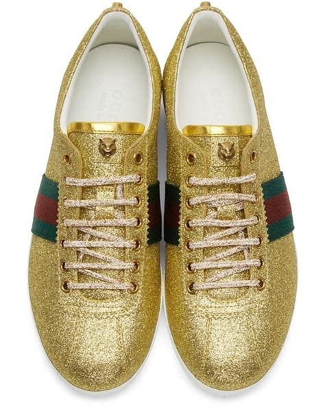 gucci gold glitter sneakers|colorful gucci shoes.